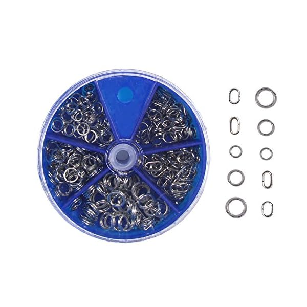 Croch-Double-Split-Rings-Stainless-Steel-Fishing-Tackle-5-Size