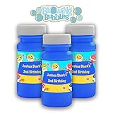 12 Personalized Shark Blowing Bubble Labels | Shark Party Supplies | Baby Shark Birthday Party | Shark Party Bubble | Shark Birthday Party | Shark Party Favors | 4 oz