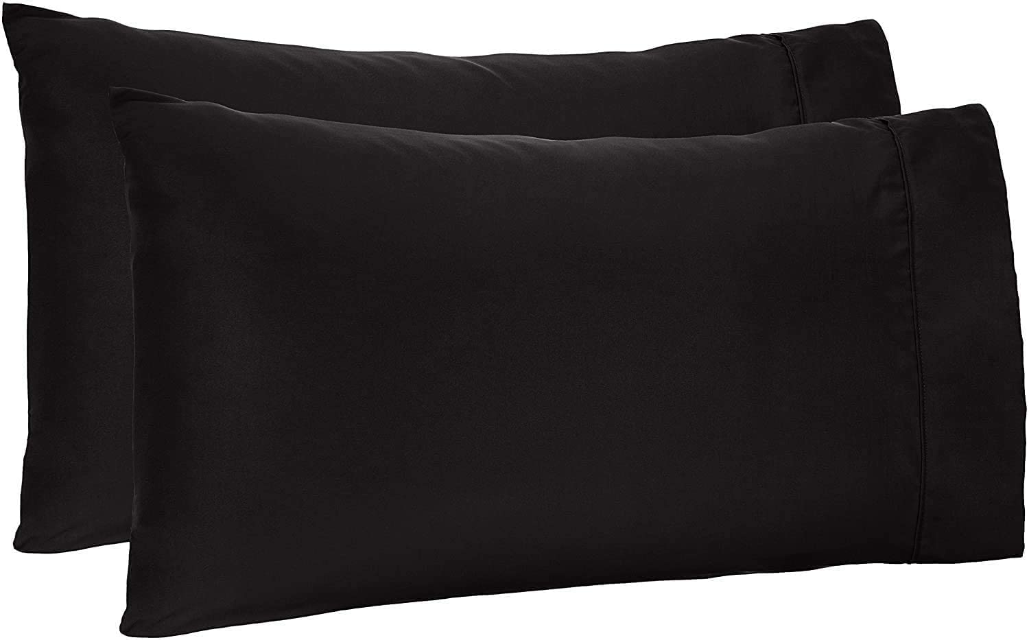 Photo 1 of TBM Oversize Pillow Case Extra Large Fits Even The Fluffiest Pillows Including The Pancake Pillow Sleeve Style Extra Tall Pillowcase 100% Egyptian Cotton 600 Thread Count (Queen 23W X 34L, Black)