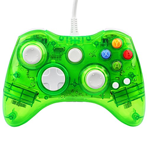 Xbox 360 Controller GC20 Transparent LED Controller Dual Vibration ...
