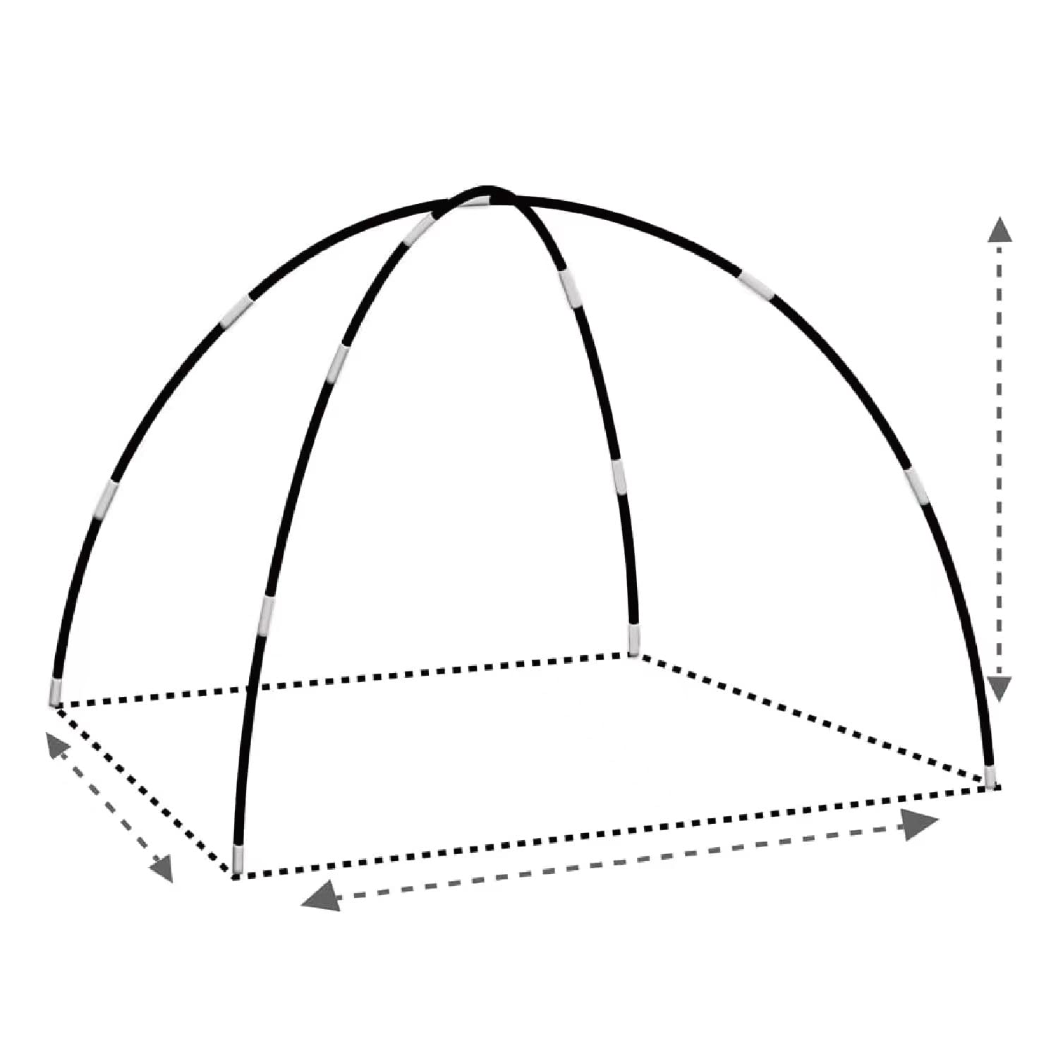Photo 1 of Mnagant Kids Tent Poles Replacement Poles for Kids Tent Indoor & Outdoor Kids Play Tent Poles Fiberglass Poles Child Tent Poles for Girls and Boys,Length132(S)…