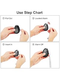 TOODOO 130db Llavero de alarma de seguridad personal, alarma de emergencia de seguridad para mujeres, niños y niñas, dispositivo electrónico de autodefensa como decoración de bolsa