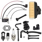 Harbot Air Filter+Fuel/Oil Line Filter+Spark Plug Gasket Ignition Coil Carburator Tune Up Kit For STIHL 021 023 025 MS210 MS230 MS250 Chainsaw