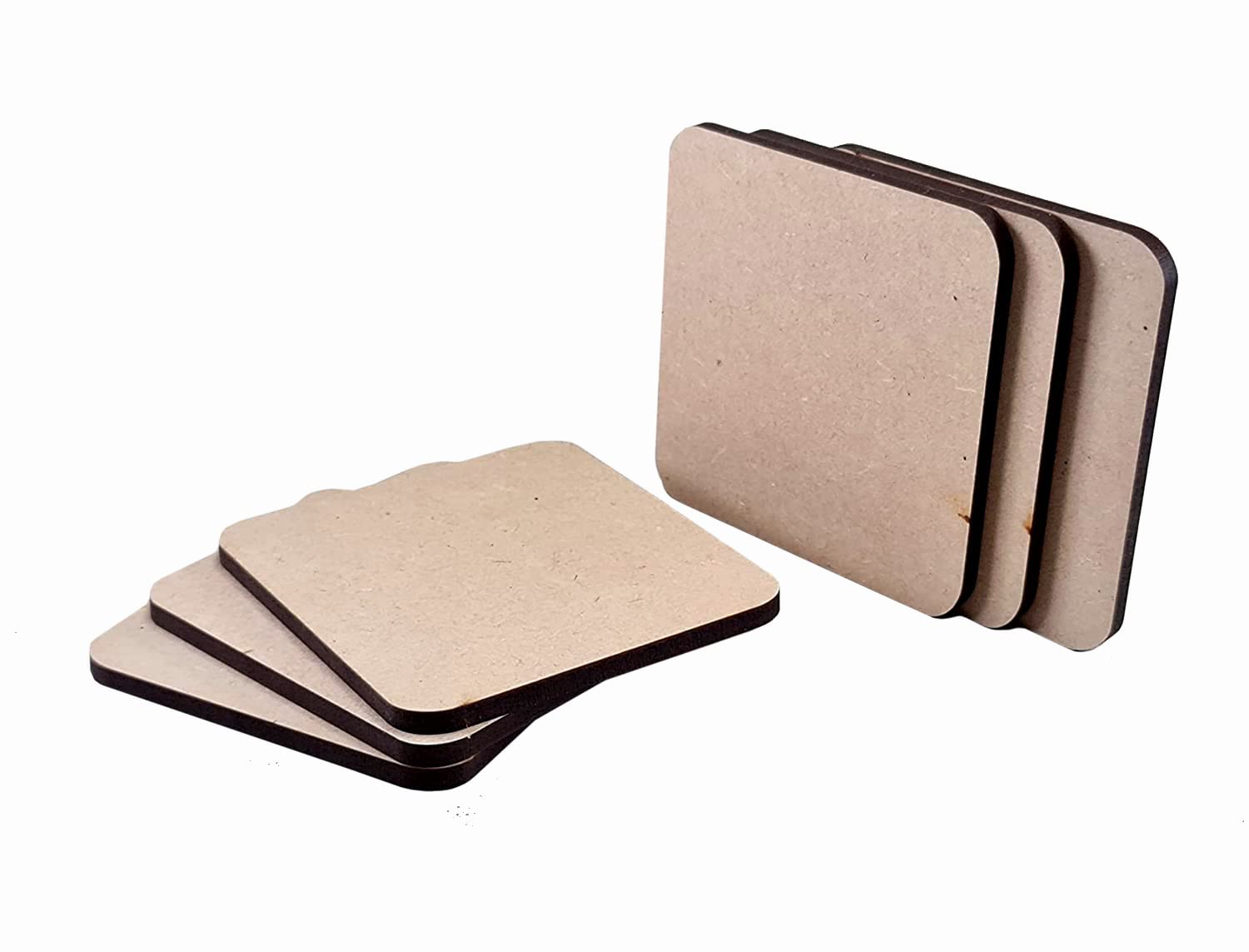 eSplanade DIY Coasters for DIY Activities Made from MDF - Make Your own Design, Artwork, Hobby, Decoupage etc (12)