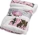 Baby Pink Forest Soft Poly fleece Sherpa Blanket 30