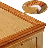 BABY MATE New Generation Baby Proofing Edge Guards & Corner Guards Set(20' Feet/6M Edges & Tapes + 4 Corners, Light Oak) - Child Proof Corner Guard Foam Bumper Kit Roving Bumpers for Coffee Table NGT