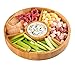 Chip and Dip Serving Bowl – Wooden Appetizer Platter Set with Dip Cup for Salsa, Guacamole, Nacho, Vegetables, Taco Chip, Snacks and More – 12 Inch Diameter. Perfect for the BIG GAMES !