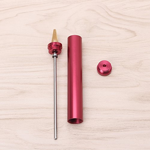 Hacloser DIY Leather Craft Edge Dye Oil Pen Applicator Brass Head Hand Treatment Tools (Red) - Thumbnail 5
