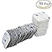 Sackorange 50pcs Double Sided White Foam Tape Strong Pad Mounting Adhesive(50 pcs Square)