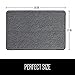GORILLA GRIP Bath Rug Mat, Thick Soft Absorbent Chenille, Quick Dry Microfiber Mats, Rubber Backing Washable Shower Floor Rugs, Bathmat Runner, US Designed Bathroom Home Decor Accessories 24x17, Black