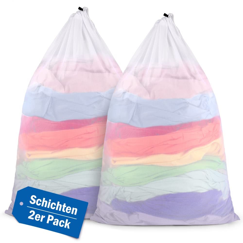 ecooe XL Mesh Laundry Bag for Washing Machine, Large 60X90cm Washing Bags for Laundry with Drawstring, Washing Bags for Travel for Blankets, Backpack, Plush toys, Long skirts etc