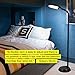 Brightech Litespan - LED Floor Reading Lamp, Modern Wooden Style, Adjustable Gooseneck, 850-950 Lumens, 12W, 3-Year Warranty