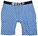 Mens Crisp Boxers Checker Underwear Briefs Blue