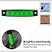 Meerkatt (Pack of 10) 3.8 Inch Green 6 LED Side Clearance Marker Light Indicators Lamp License Decoration Fender Rear Tail Trailer Truck Cap Camper Buses Pickup Vans ATV Lorries Jeep 12v DC Model TK12thumb 3