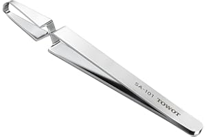 TOWOT Tick Tweezers for Pets,Stainless Steel Tick Removal Tool for Dogs & Cats