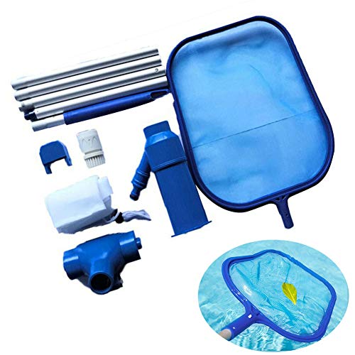 Swimming Pool Clean Net Kit Pool Skimmer With Pole Suction Head Fine Mesh Net Portable Pool