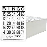 Regal Bingo Classic Bingo Sheets Only 6" x 4" - Reusable White Bingo Sheets for Family Game Night, Parties, Events &amp; Bingo Halls - 200 Playing Sheets