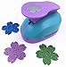 TECH-P® Creative Life Shape Size (3CM-3.7CM) Multi-Pattern Hand Press Album Cards Paper Craft Punch,Card Scrapbooking Engraving Kid Cut DIY Handmade Hole Puncher,Paper Craft Punch. (Flower)