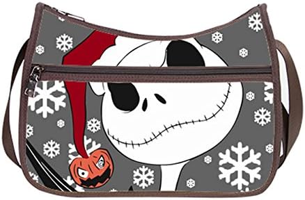Simple Classic Everyday Hobo Handbag Female Women Shoulder-to-Crossbody Hobo Bag Jack and Sally Pattern