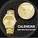 Gold Watch,Mens Gold Watch,Elegant Waterproof Analog Quartz Watch