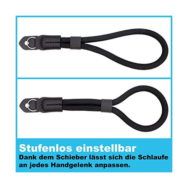 LENS-AID Handschlaufe in Seil-Optik für Kamera, Kameragurt fürs Handgelenk, Sailor Strap – Bild 4