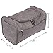 TravelMore Hanging Travel Toiletry Bag Organizer & Medicine Bag - Bathroom Hygiene Dopp Kit with Hook for Traveling Accessories Toiletries Bathroom Shaving & Makeup for Men and Woman - Gray