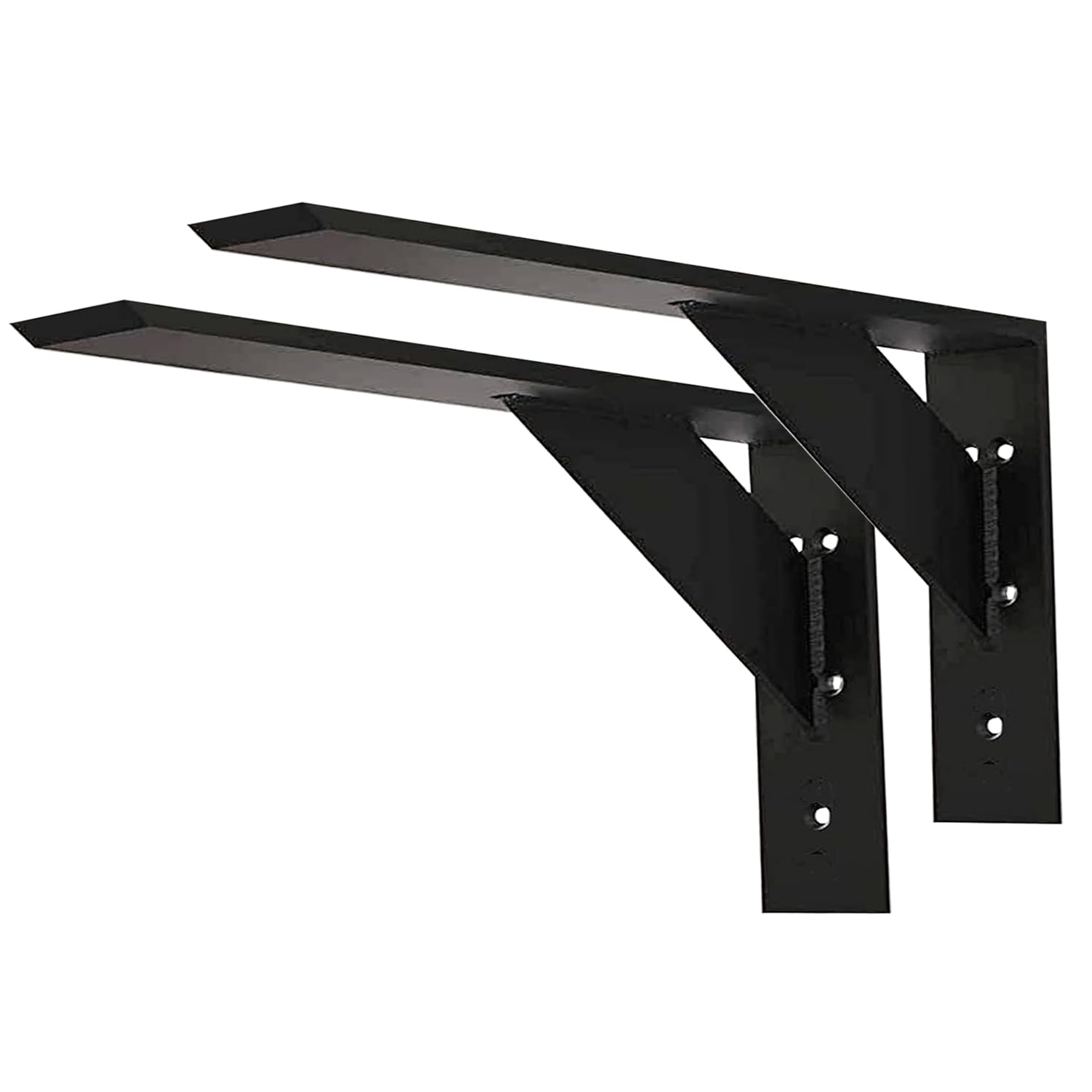 Photo 1 of Countertop Support Bracket 20 Inch Heavy Duty Granite Support Bracket 2 Pack 3/8" Thick 20"x12"x2.5" Shelf Bracket Iron Metal Support Brackets for Granite Quartz Wood Laminate Countertops