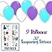 Frozen 2 Party Supplies for 16 - Dinner Plates, Cake Plates, Napkins, Cups, Straws, Tablecover, Balloons, Tattoos - Disney Frozen Theme Birthday Pack Disposable tableware, decorations, Favors