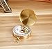 LOBZON Golden Glow-in-the-Dark Magnetic Pocket Compass for Camping and Hiking