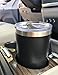 Double Wall Vacuum Insulated Stainless Steel Tumbler with Splash Proof Lid (20 oz, Midnight Black)