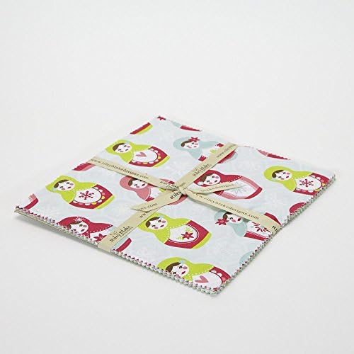 Merry Matryoshka 10" Fabric Squares Stacker by Carly Griffith for Riley Blake, 42 pieces