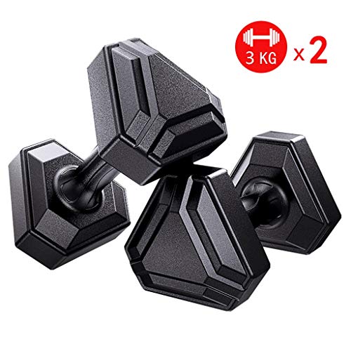 Rubber PVC Dumbbell Pairs for Weight Lifting, Core Training Flat