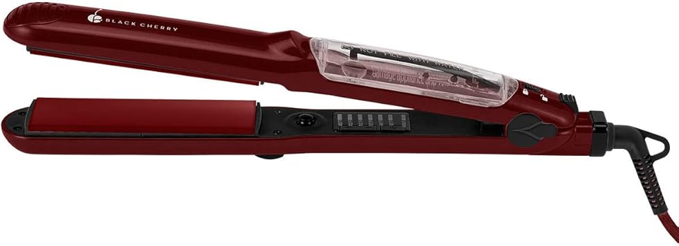 Cherry Professional Red Cherry Argan Infused Premium Steam Flat Iron Professional Thermolon 1 25 Inch Hair Straightener With Argan Infuser Amazon De Drogerie Korperpflege