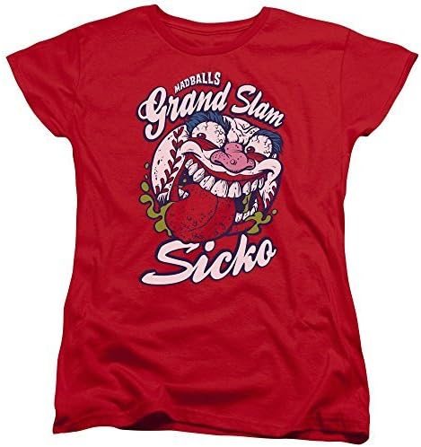 MADBALLS/GRAND SLAM - S/S WOMEN'S TEE - RED - SM