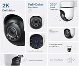 Tapo TC41 2K Outdoor Security Camera WiFi Pan Tilt Person Detection Color Night view 3