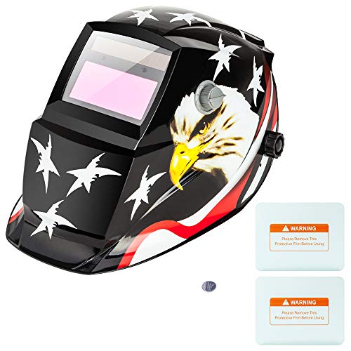 Z ZTDM Welding Helmet Pro Solar Auto Darkening American Eagle Hood