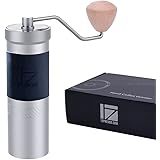 1Zpresso JX-PRO Manual Coffee Grinder Light Gray Capacity 35g with Assembly Stainless Steel Conical Burr - Numernal Adjustabl