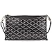 Small Wristlet Clutch Crossbody Bag Designer Pouch with Strap (Black)