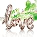 Odstore Love Balloon Banner - Champagne Celebration Balloon - 31.1 Inches Long (1pcs, Champagne)