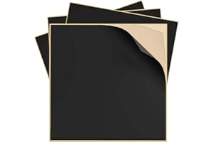 Incycall Pond Liner Repair Kit- 8.27x8.27in Butyl Rubber & HDPE Self-Adhesive Patches-Strong Adhesive Watertight Seal for DIY Pond Liner Patches,Garden Pond Cover,EPDM/HPDE Liner Seam Fix (4 PCS)