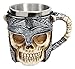 Ebros Viking Horned Demon Warrior Skull With Battle Helmet Mug Beer Stein Tankard Coffee Cup