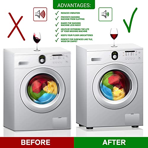 Anti Vibration Pads for Washing Machine 4Piece Set Anti Vibrant Pad
