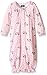 Mud Pie Baby Girl Convertible Sleepwear Gown, Pink, 0-3 Months