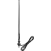 Eightwood Marine Boat Radio Antenna 16 Inch, Rubber Duck Flexible Mast | AM FM Stereo Antenna for Boat Car RV Motorhome ATV UTV Tractor Motorcycle Yacht