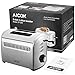 Aicok Toaster, 2-Slice Toaster Stainless Steel Toaster with Removable Crumb Tray, Extra-Wide Slots, 7 Setting Shade Selectors, 850W, Silver
