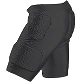 MK MOSSE KARNE Football Girdle/Shorts for Men Youth 5-Pad Girdle Football Padded Compression Shorts Hip Thigh Protector Basketball Girdle Shorts