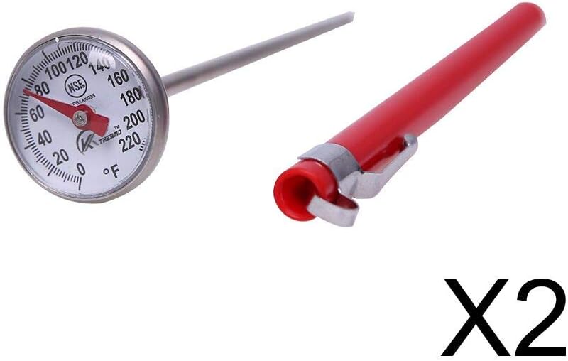 KT THERMO Instant Read 1-Inch Dial Thermometer,Best For The Coffee Drinks,Chocolate Milk Foam: Kitchen & Dining