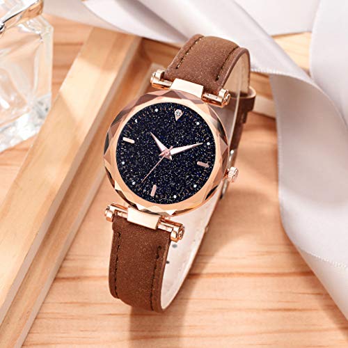 image for LUXISDE Women's Wrist Watches ABC Luxury Ladies Rhombus Glass Diamond 