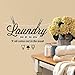 RoomMates RMK2743SCS Laundry Quote Peel and Stick Wall Decals , Black