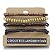 Mix of 4 Brown Wrap Bracelets for Men and Women, Multi-strand Wood Beads Leather Wristbands